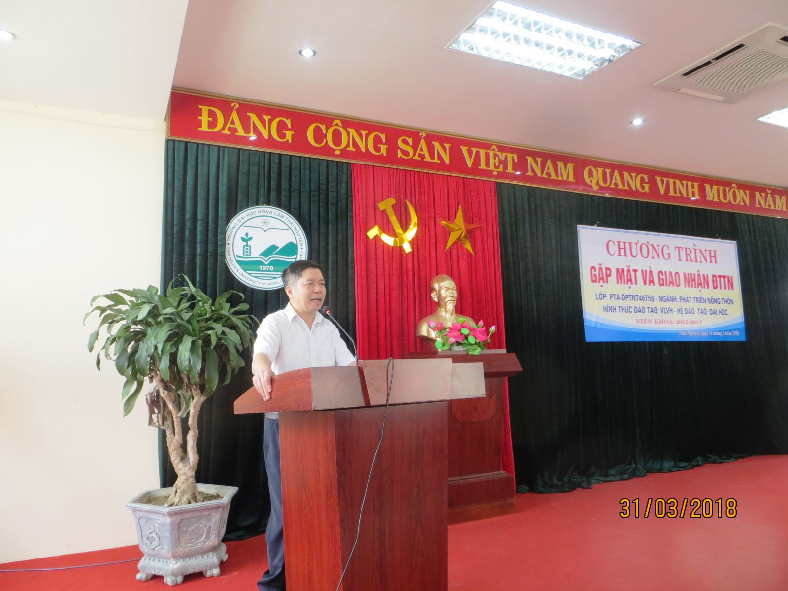 PGS-TS Trần Huê Viên phát biểu tại buổi lễ