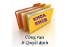 Công văn niêm yết học bổng khuyến khích học tập kỳ I năm học 2013-2014