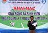 Khai mạc giải bóng đá sinh viên khoa QLTN 2014