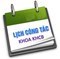 Lịch công tác tuần từ 22/12 đến 28/12/2014 - Khoa KHCB