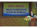 Hội nghị công tác giáo viên chủ nhiệm và cố vấn học tập năm 2014