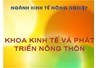 Lý lịch các nhà khoa học Khoa KT & PTNT
