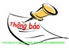 Thông báo V/v phân công giáo viên chủ nhiệm lớp sinh viên K44 - K45 của Khoa Quản lý tài nguyên 
