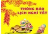 Thông báo lịch nghỉ Tết Ất Mùi 2015 và sơ kết học kỳ I năm học 2014-2015