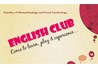 Thông báo: Kế hoạch mở CLB tiếng anh Khoa CNSH-CNTP