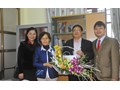 Lãnh đạo Đại học Thái Nguyên chúc mừng GS. TS Nguyễn Thị Kim Lan nhận giải thưởng Kovalevskaia năm 2014
