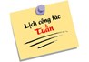 Lịch tuần từ 23/3 đến 29/3/2015