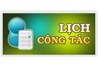Lịch công tác tuần từ 30/3 - 05/4/2015