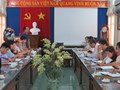 Làm việc với đoàn kiểm tra Đại học Thái Nguyên về việc thực hiện công tác Ba công khai