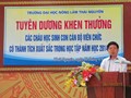 Tuyên dương khen thưởng các cháu học sinh con CBVC có thành tích xuất sắc trong học tập