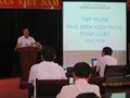 Tập huấn phổ biến kiến thức pháp luật