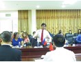 The visit of Commissioner of Philippines' Commission on Higher Education