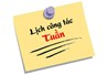 Lịch công tác tuần khoa QLTN - Tuần 35 năm 2017 (21/08 - 27/08/2017)