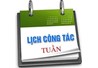 Lịch làm việc từ ngày 27/5 đến 2/6/2019- Khoa KHCB