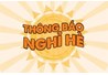 Thông báo về việc nghỉ hè và tổng kết năm học 2018-2019
