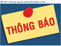 Thông báo V/v cho sinh viên nghỉ học để phòng, chống dịch bệnh viêm đường hô hấp cấp do chủng mới của virus Cô-rô-na
