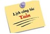 Lịch công tác tuần 24 khoa Môi trường (15/06 - 21/06/2020)
