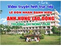 Chương trình truyền hình trực tiếp Lễ đón nhận danh hiệu Anh hùng Lao động của trường Đại học Nông Lâm - Đại học Thái Nguyên