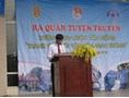 Youth of Thai Nguyen University of Agriculture and Forestry respond to the campaign &quot;Youth and cultural communication&quot;